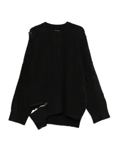 Свитер с эффектом потертости Isabel Benenato, серый