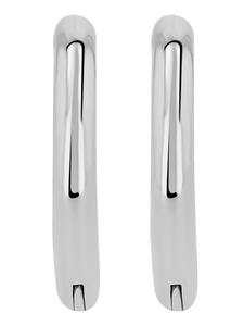 Adeliás Серьги унисекс - серьги-кольца на шарнирах из титана в серебристом исполнении