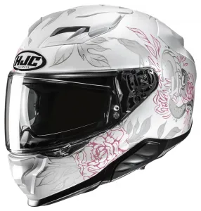Шлем HJC F71 Eliz HJC Helmets, белый/серебристый
