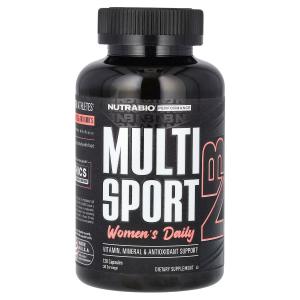 Добавка NutraBio Performance MultiSport для женщин, 120 капсул