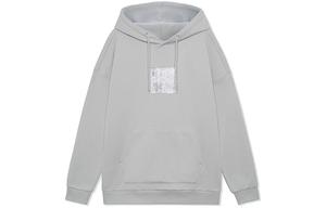 Толстовки Li Ning, унисекс, серые, с капюшоном, средней и стандартной длины