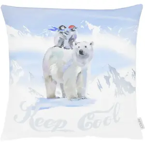 Декоративная подушка Феликс Apelt, Hellblau + bedruckt