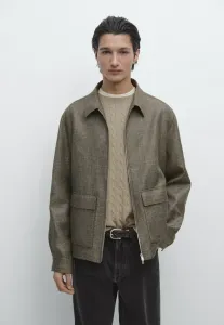 Короткая легкая куртка с карманами Massimo Dutti, Dark Green