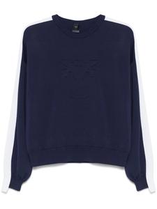 Свитер с тисненым логотипом PINKO, синий