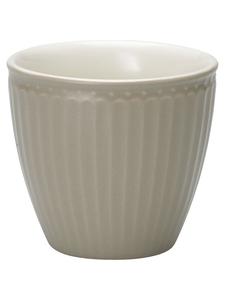 Кружка для латте ALICE WARM GRAY серая Greengate