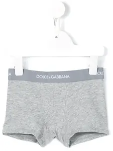 Трусы-боксеры с логотипом Dolce & Gabbana Kids, серый