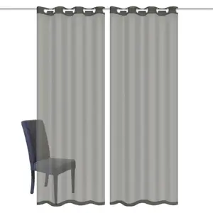 ИДЕИ ДЛЯ ДОМАШНЕЙ ЖИЗНИ Штора «DOLLY», (2 шт.), прозрачная Home Wohnideen, белый