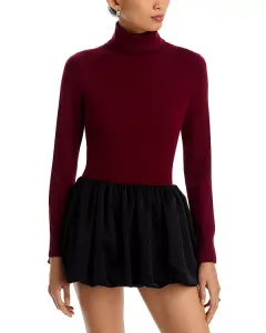 Мягкий детский свитер с высоким воротником French Connection, красный