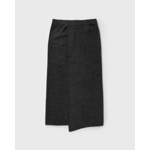 Юбка Gestuz Manzigz Skirt, цвет deep graphite melange