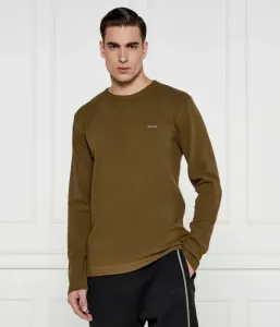 Футболка с длинным рукавом "Темпесто" regular fit Boss Orange, оливково-зеленый