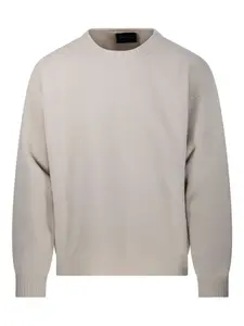 Свитер с круглым вырезом Roberto Collina, нейтральный