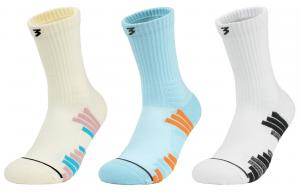 Набор баскетбольных носков Unisex Combo Set 361°, 3 pack (желтый+синий+белый черный)