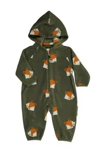 Комбинезон из искусственной флиса с животными Geggamoja, Dark Green