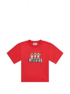 Футболка с принтом "Тедди" Moschino Kids, красный