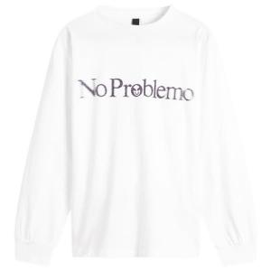 Футболка с длинными рукавами «Улыбнись» No Problemo, белый