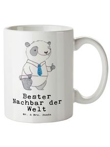 Кружка XL Panda Лучший сосед в мире с белой надписью Mr. & Mrs. Panda