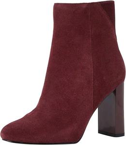 Женские ботильоны YDN, закрытые, с миндалевидным носком, высокий каблук, боковая молния, удобные, с обмоткой вокруг щиколотки, ботильоны, осенне-зимняя обувь, размеры 37-48, Rot/Ausflug, Einfarbig (Getaway Solids)