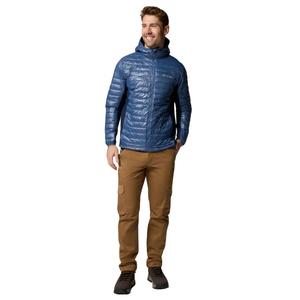 COLUMBIA Мужская теплая, дышащая стеганая куртка — Powder Pass Hybrid Hooded Jacket