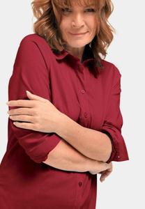 Блузка на пуговицах GOLDNER, темно-красный