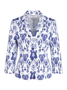 MADELEINE Блейзер в цвете горечавки, белый