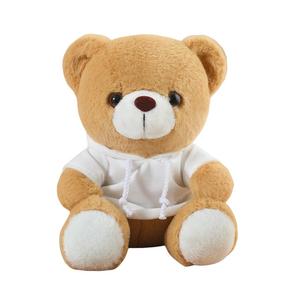 Плюшевая кукла милый медвежонок 25 см высотой Tak Bebe, белый/светло-коричневый