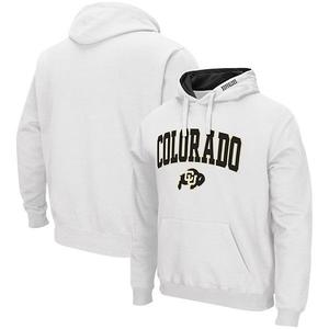 Толстовка с капюшоном Men's white colorado buffaloes arch & logo 30 Colosseum