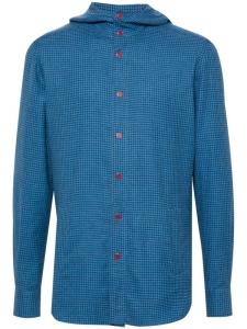 Kiton худи в клетку, синий