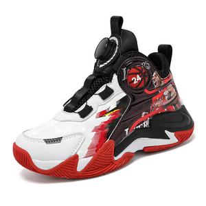 Детские баскетбольные кроссовки TONYBEAR, черный/красный