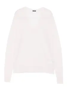 Кашемировый свитер с V-образным вырезом JOSEPH, нейтральный