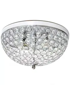 Crystal Glam 2 светильника для потолочного монтажа Lalia Home, chrome