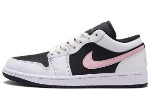 Jordan Air 1 нескользящие износостойкие низкие винтажные баскетбольные кроссовки Unisex Black Pink