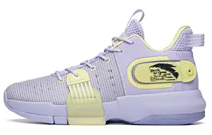 Баскетбольные кроссовки Craze 2 мужские, среднего размера, сиреневые/флуоресцентные, светло-зеленые/белые Anta