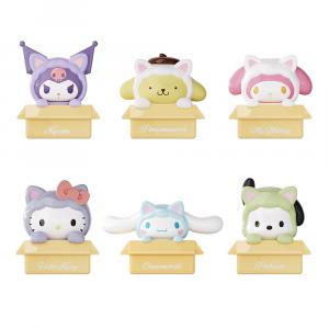 Sanrio Kitten Collection милый орнамент мистери бокс одиночный мистери бокс/полный бокс 24 шт Wolf Bowang