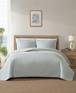 Комплект постельного белья Coastal Batik, 3 предмета, двусторонний, размер King Tommy Bahama Home, Spring Green