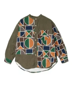 Рубашка CUBE SUGAR, рубашка Cole с воротником-стойкой и принтом по всей поверхности (женская) Gsc Womens Select, цвет Khaki