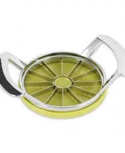 Большая яблочная сковорода из нержавеющей стали размером 18 x 13 см с крышкой Rsvp International, серебряный