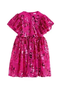 Коктейльное платье/вечернее платье прямого кроя с пайетками Next, Pink