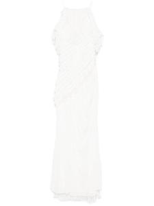 Платье миди Christopher Esber Urchin, белый