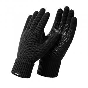 Вязаные перчатки Li Ning, унисекс, classic черный[thickened and fleece-lined-thermal slip-resistant-touchscreen]