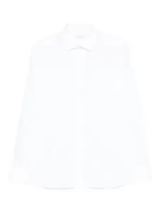 Полосатая хлопковая рубашка TAGLIATORE, белый