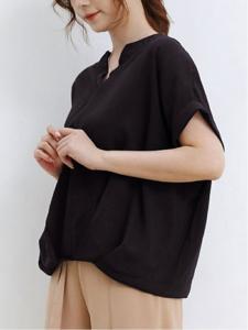 Женские блузки, топы с коротким рукавом Doux Belle, цвет Black