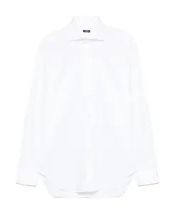 Белая стильная мужская рубашка Barba, белый