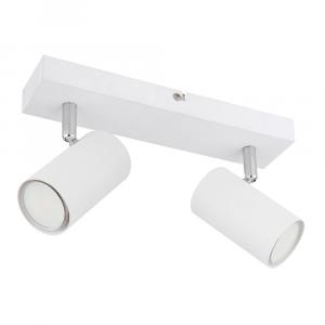 Globo Lighting Потолочный светильник, металлический, белый, поворотный, с двумя плафонами