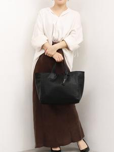 Сумка-шоппер Cachecache / с сетчатым тиснением формата А4