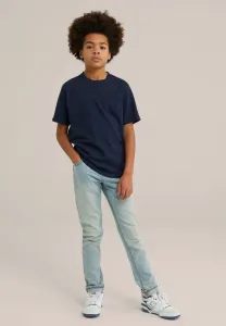 Простая футболка We Fashion, Dark Blue