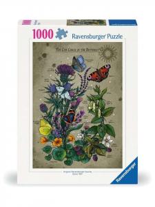 Пазл Ravensburger, 1000 деталей, «Жизненный цикл бабочки» в цвете