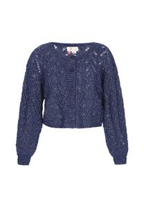 Вязаный кардиган IZIA, темно-синий