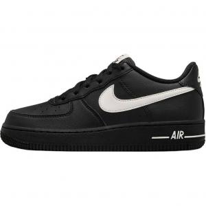 Nike Детские кроссовки для скейтбординга Air Force 1 с противоскользящей подошвой, износостойкие, черные