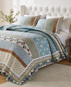 Комплект постельного белья Thalia из 3 предметов, размер Full/Queen Greenland Home Fashions, Blue