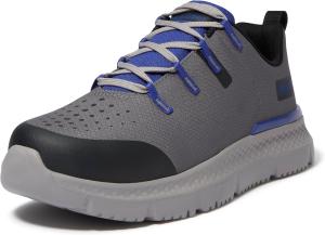 Timberland PRO мужские рабочие кроссовки Intercept со стальным мыском, Medium Grey/Blue